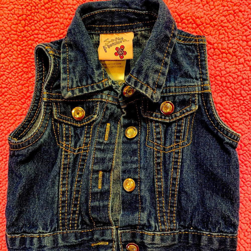 Baby Girl 12 month denim vest